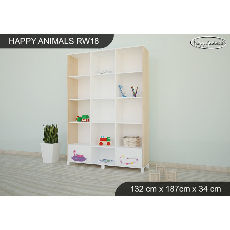 187cm H X 132cm W Kids Bookcase, Light Pear