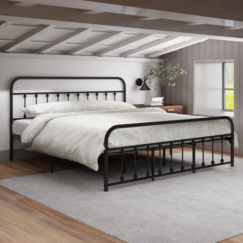 Rosalind Wheeler Mcdowell Metal Spindle Bed & Reviews | Wayfair