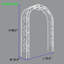 Tonnelle de jardin, arche de jardin en métal l 74,4 po x H 98,4 po