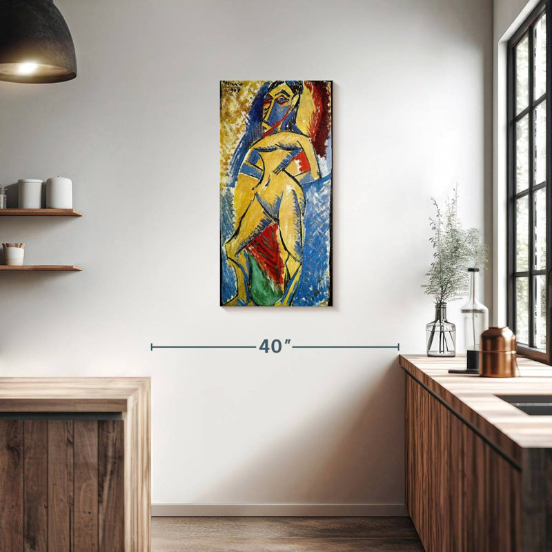 Femme nue 1907, H 36 po x l 18 po