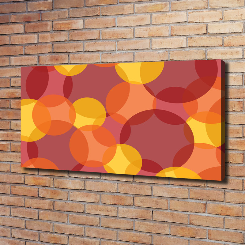 Coloured Circles - Wrapped Canvas Print