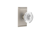 Studio Plate with Crystal Egg & Dart Knob