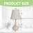 17" Tall Elegant Pink Teardrop Table Lamp With Beige Fabric Shade, 2 Led Bulbs Included-17091058