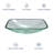 20.2" x 14.4" Glass Rectangular Vessel Bathroom Sink with Pop-Up Drain