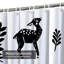 Rideau de douche à motif floral d'automne avec 12 crochets-1368184993
