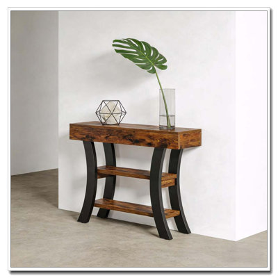 Sofa Table with Curved Silhouette