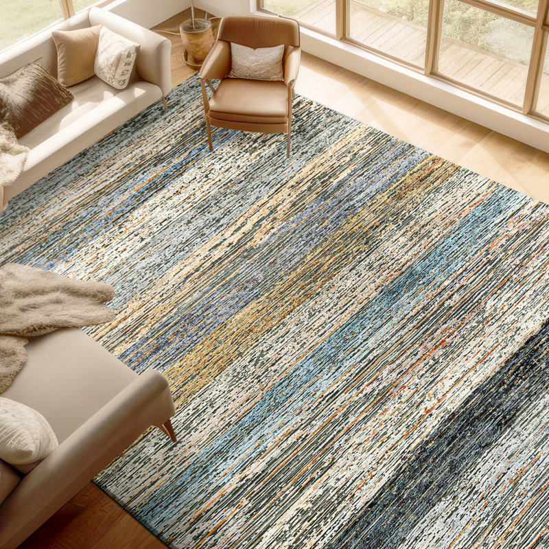 Striped Area Rug, Rectangle 10' x 14'
