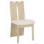 Chaise rembourrée en bois massif Kieran-610533851