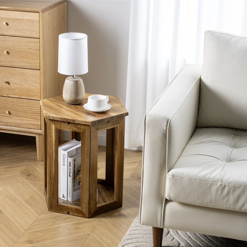 Acacia Wood Side Table