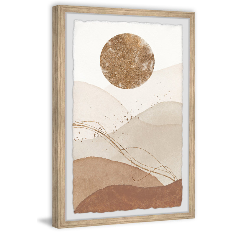 Bright Moonlight - Single Picture Frame Painting, 45cm H x 38cm W
