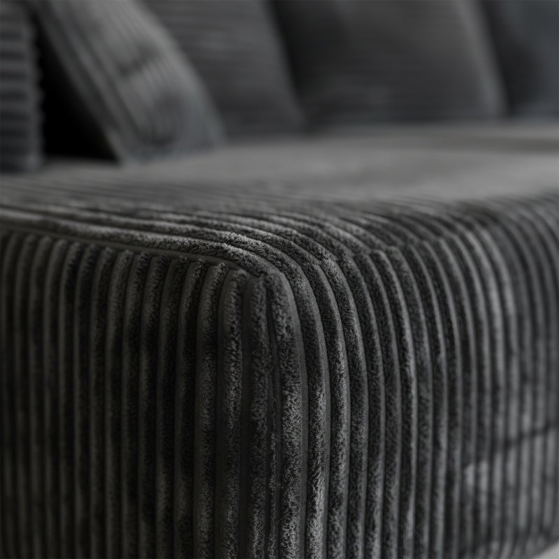 Canapé modulaire 133,86 pouces (comprenant 1 repose-pieds), Gris