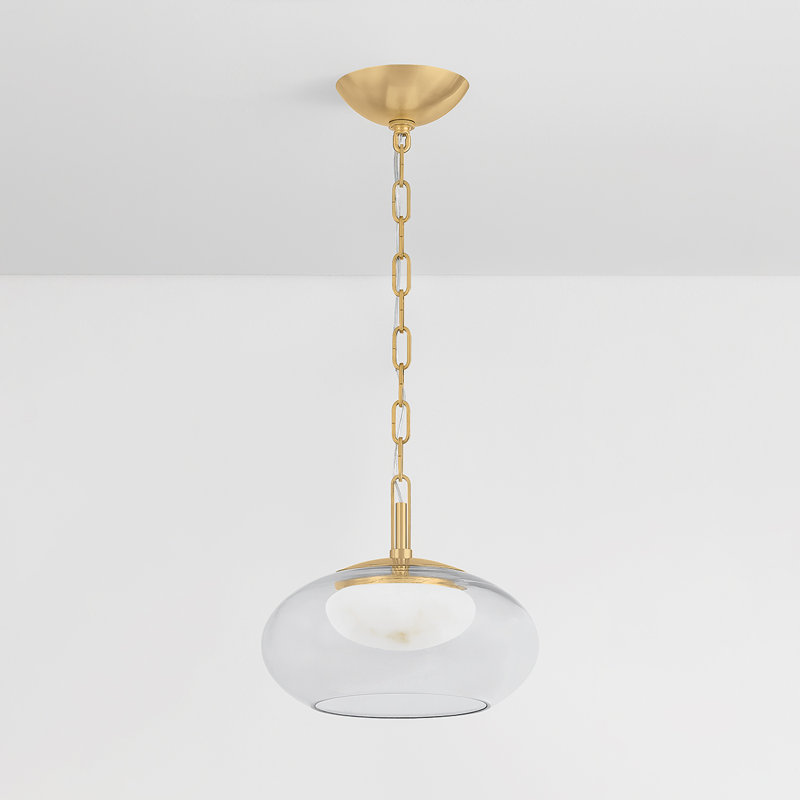 Moore Pendant in Aged Brass