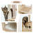 Biff 50" Cat Tree Tower for Indoor Cats,Multi-Level Cat Tower,Cat Condo for Large Cats,Sky Castle with 2 Cozy Cat Condos