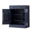 Garde-manger autoportant moderne, rangement pour nourriture buffet, armoire à café avec tiroir, 2 tablettes réglables et 2 tablettes de porte pour la salle à manger