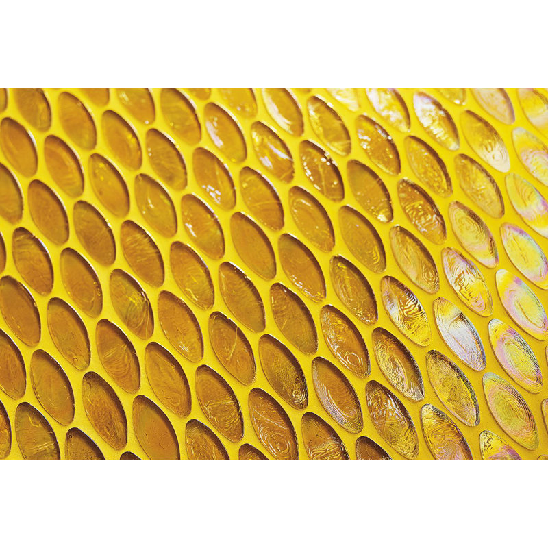 Hemp 7/8" x 7/8" Domes Glass Mosaic