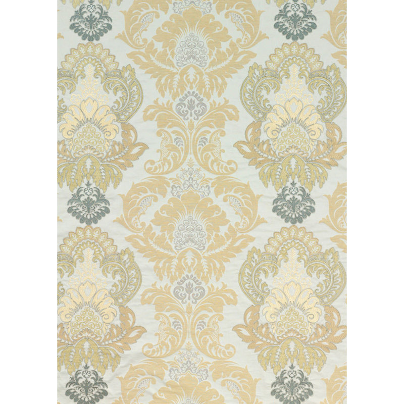 Simply Waterford Damask Fabric, Bronze/Natural
