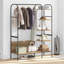 Clothes Rack With Shelf 120 X 44 X 160 Cm Engineered Wood-880567904