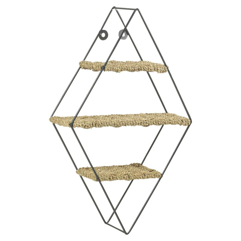 Staab 3 Piece Diamond Metal Accent Shelf