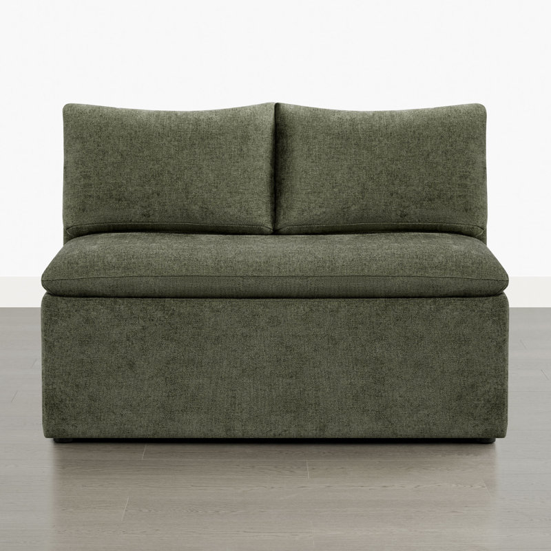 2 Seater Dining Bench with Hidden Storage, Green