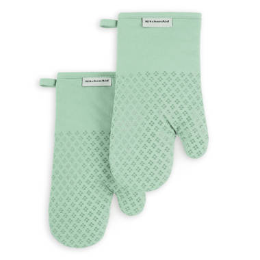 New KitchenAid Emerald Green Set of 6 Oven Mitts, Pot Holders, Towels