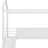 Twin Size Metal House Bed Loft Bed With Two-Sided Writable Wooden Board And Slide-102040504