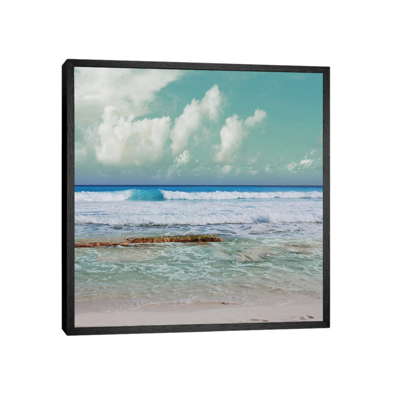 Cancun Magic I by Nan - Painting on Canvas, Black Framed, 45.72 cm H x 45.72 cm W