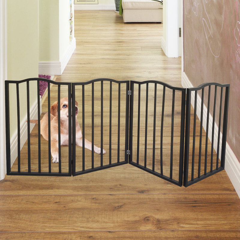 Barrière pour animaux pliable et autoportante, H 31,9 po x l 72,4 po x P 0,8 po
