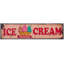 Ice Cream Advertisement on Metal