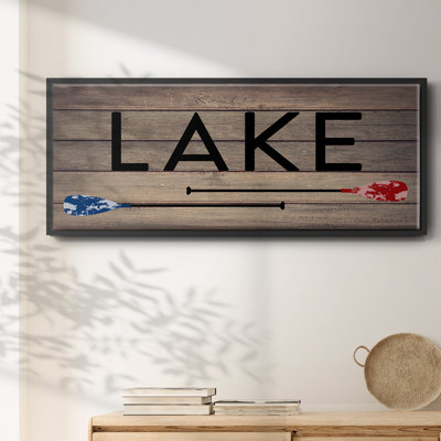 Lake Paddles - Toile encadrée