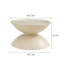 Tables basses rondes avec plateau de table multifonctionnel Milk White