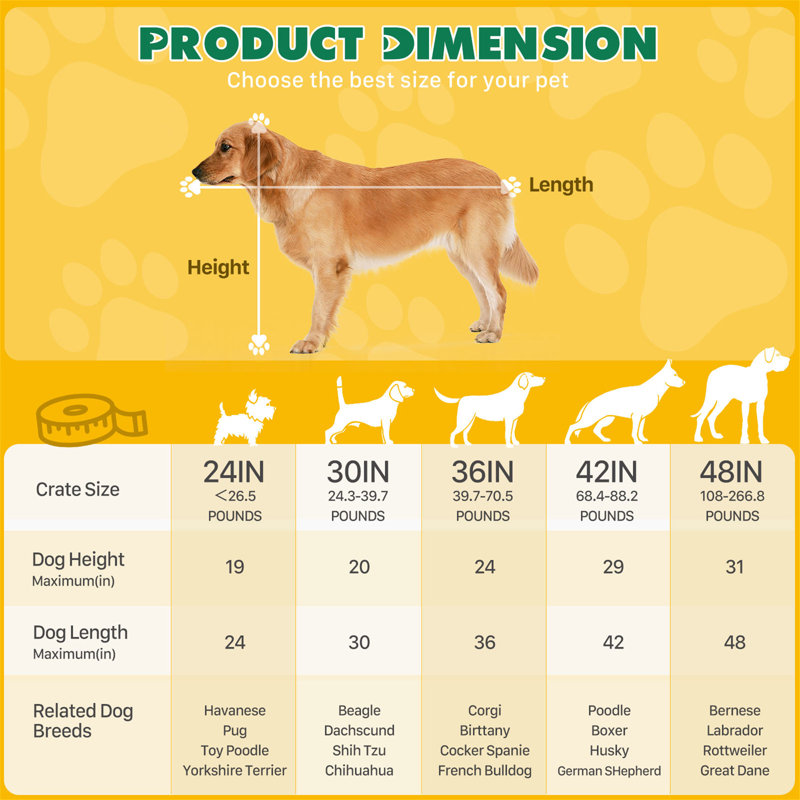 Dog Crate With Divider Panel, 19.4"H x 17.9"W x 30.1"D