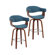 Keisha Swivel Fabric Mid-Century Bar Stool