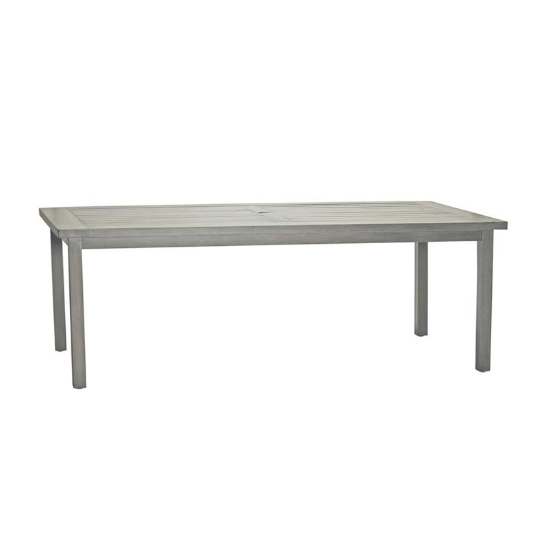 Club Aluminum Outdoor Dining Table, Oyster