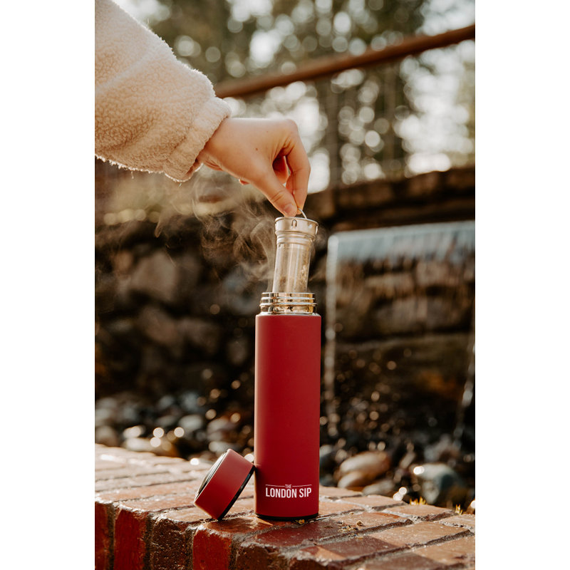 Bouteille infuseur de thé London 16 g, Rouge