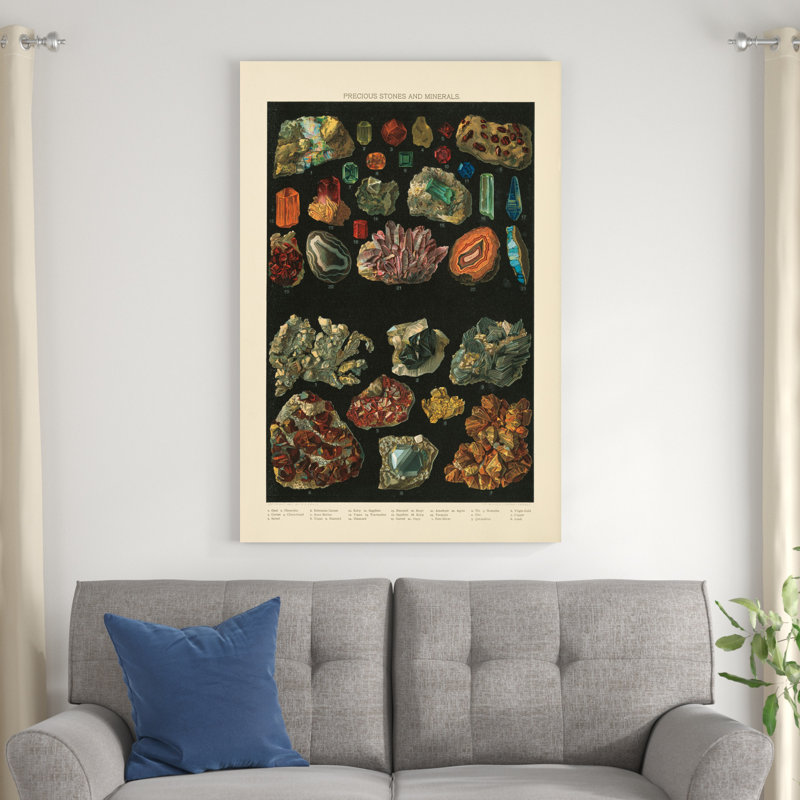 Precious Stones III par Wild Apple Portfolio - impression sur toile tendue, H 48 po x l 32 po