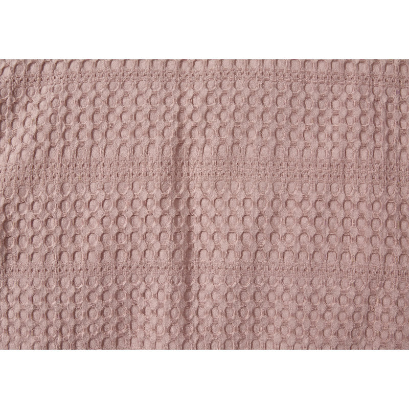 Couvre-lit / couvre-lit 100% coton Damaris, Vieux rose