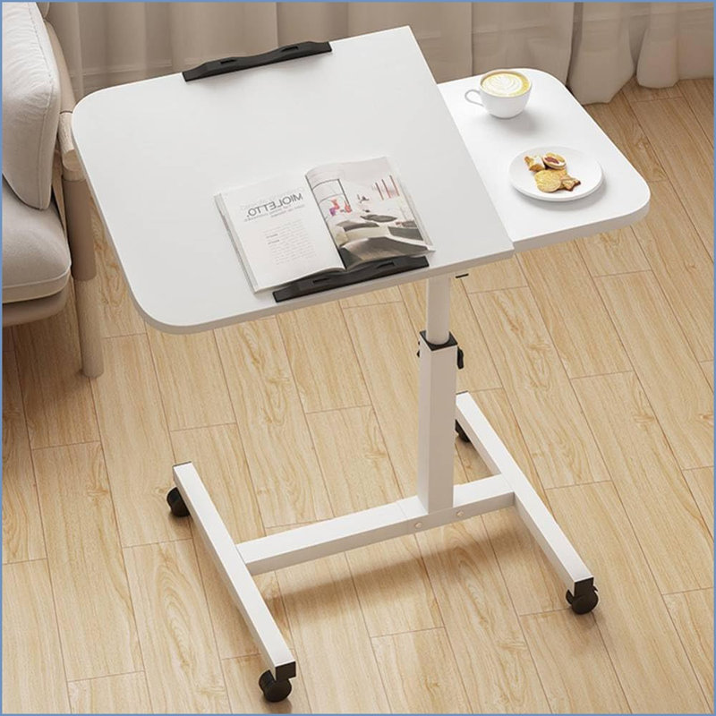 Adjustable Metal Base Standing Desk, White