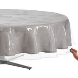 Sorfey Clear Plastic Tablecloth 70-Inch