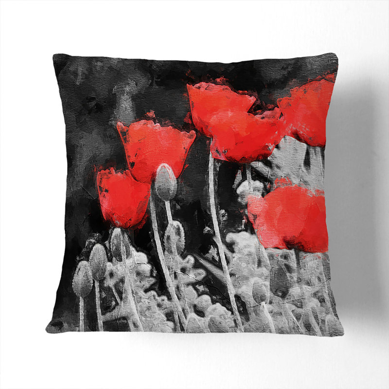 Square Throw Cushion, 40cm H x 40cm W x 15cm D