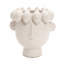 Vase 9,6 "en céramique blanche moderne avec couronne citron