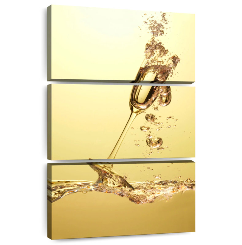 Yarlin Golden Champagne Splash, 38" H x 24" W