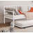 Contemporary Style 1Pc Twin Size Metal Daybed With Trundle Mattress Ready Full Metal Structure Black Finish-1078496231