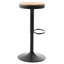Tabouret de bar pivotant en bois massif l 15,2 po Jaina -1447778121-1447778123