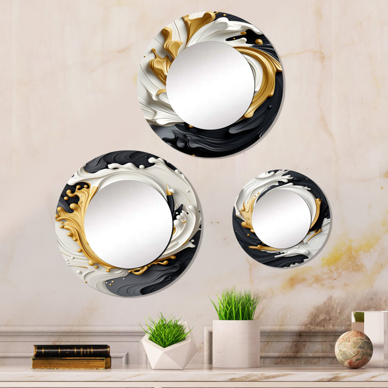 Loretosha Metal Round Mirror