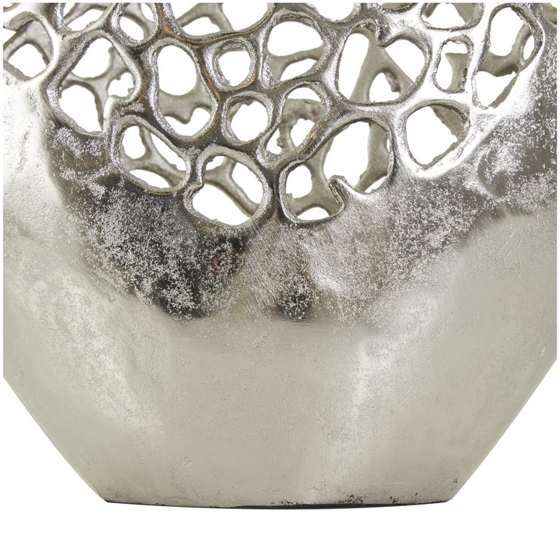 Baudel table vase, Argent, H 20,65 po x l 13,5 po x P 5,5 po