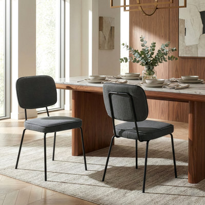 Fucci Upholstered Solid Back Side Chair by George Oliver