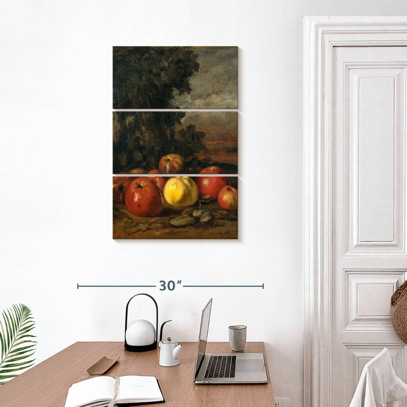 Yarlin Still Life With Apples 1872, 32" H x 20" W