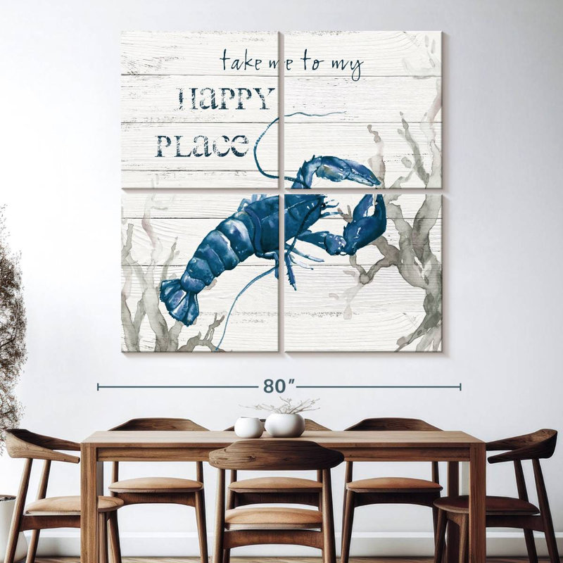 Homard Aletra Happy Place, H 74 po x l 74 po