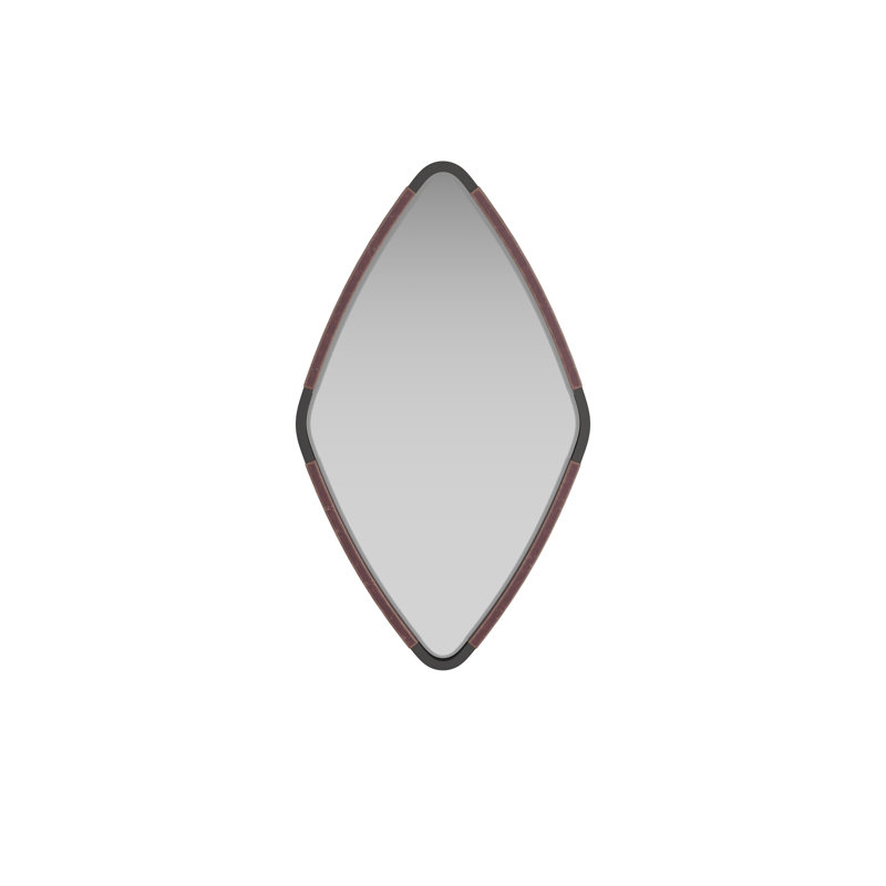 Brielle Diamond Brass Mirror