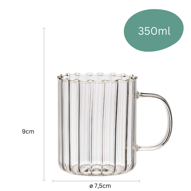 Zoha 350 ml Drinking Glass Set